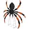 Lighted Spider Halloween Decoration - 4.5' - Black and Orange - Purple LED Lights